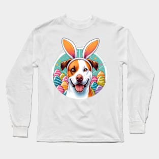 Segugio Italiano with Bunny Ears Celebrates Easter Day Long Sleeve T-Shirt